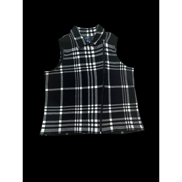 Chaps Zippered Sweater Vest Size OX/G - Picture 4 of 5